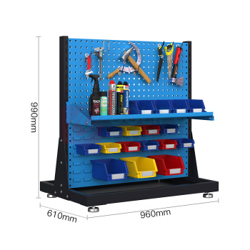 尔迈 工具架 EM-GJJ-10 双面2层固定款 960×610×990mm (蓝色)