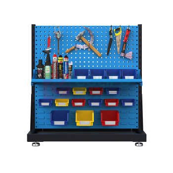 尔迈 工具架 EM-GJJ-10 双面2层固定款 960×610×990mm (蓝色)