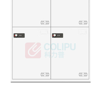 罗德力 钢制储物柜密码锁四门 LDL-1017