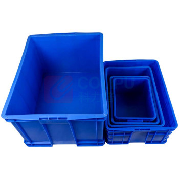 冰禹 塑料平口物料元件盒 BYA-418 Y2周转箱 (蓝色)