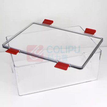 OTHER 收纳箱 PC亚克力密封储物箱 方形展示收纳箱 450*350*150