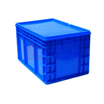 震迪 平盖物流箱分类工具塑料箱快递中转运输箱 605*400*340