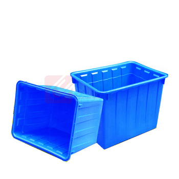 震迪 300L大水箱水产养殖箱工厂塑料胶箱 700248 865*647*615 (蓝色)