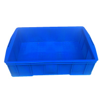 震迪 大号物流框塑料周转箱长方形工具零件箱 590*385*145