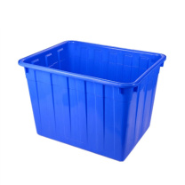 震迪 120L水箱储水仓储物流胶箱 工业塑料箱700240 SH6091 703*490*385 (蓝色)