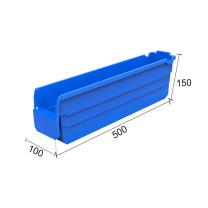 力王 零件盒 500×100×150mm 功能耐低温 抗高温 承载能力强外尺寸500×100×150mm 容量448×64×143mm 层数一层承重 不带盖子 无提手