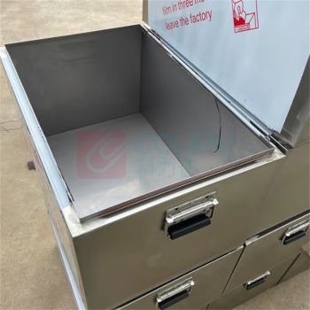 力王 分隔式零件盒 L500×B350×H200mm 不锈钢