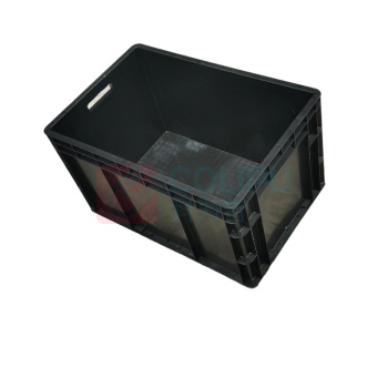 罗德力 防静电EU箱 EU4633-ESD带印字 外尺寸600×400×340mm 内尺寸555×355×320mm 黑色