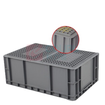 OIMG PP塑料物流箱收纳零件盒 1000*400*280mm 不带盖子 100000ml