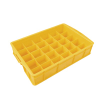 伏兴 产品塑料周转箱 30格 外径635*410*130 内径570*385*115 小格90*80*70 (黄色)