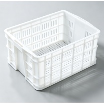 赞璐桐 塑料筐 58*40*32cm 带孔 (白色)