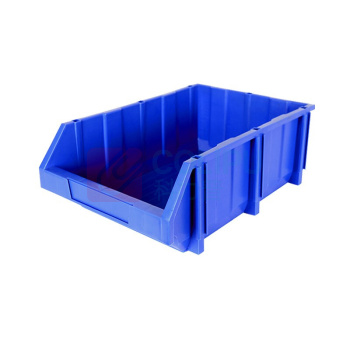 力王 货架零件盒加厚组合塑料斜口零件盒 PK024 600*400*220 (蓝色)
