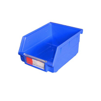 力王 货架零件盒加厚组合塑料斜口零件盒 PK012 140*105*75 (蓝色) 1件*5