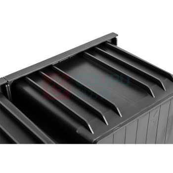 力王 货架零件盒加厚组合塑料斜口零件盒 PK007防静电 280*214*175 (黑色)