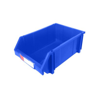 力王 货架零件盒加厚组合塑料斜口零件盒 PK005 450*300*177 (蓝色)