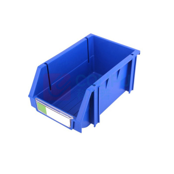 力王 加厚零件盒塑料斜口组合式 PK001 160*100*74 (蓝色) 1件*5