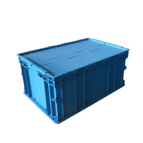 力王 可堆箱可插箱加厚耐摔塑料箱物流箱 D1箱 600*400*280 (蓝色)