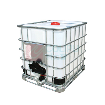 罗德力 IBC吨桶 1000L-DN150-DN50-MF 尺寸1200x1000x1150mm 满口1060L 公称1000L白色密封盖 灌口直径150mm 排口直径50mm