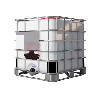 罗德力 IBC吨桶 1000L-DN150-DN50-MF 尺寸1200x1000x1150mm 满口1060L 公称1000L白色密封盖 灌口直径150mm 排口直径50mm