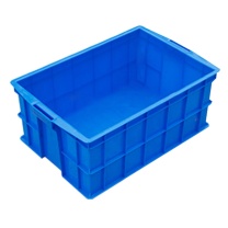 罗德力 超大型长方形物塑料周转物流箱 M6 650*430*260mm (蓝色)