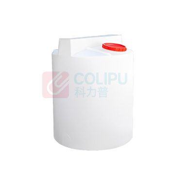 安赛瑞 加药桶 塑料搅拌桶罐 滚塑加厚PE储水箱 100L平底 白色 2B00430