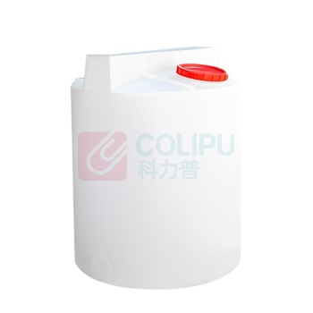 安赛瑞 加药桶 塑料搅拌桶罐 滚塑加厚PE储水箱 100L平底 白色 2B00430
