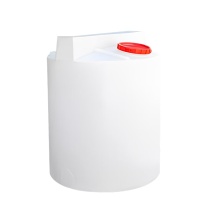 安赛瑞 加药桶 塑料搅拌桶罐 滚塑加厚PE储水箱 100L平底 白色 2B00430