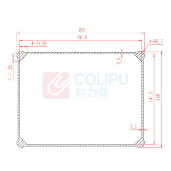 优企 铝合金防水盒仪器仪表外壳 HT26128-4