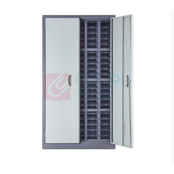 京顿 不锈钢立式零件工具柜 100抽透明带门 680x280x1290mm