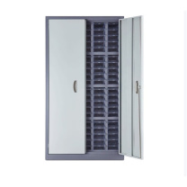 京顿 不锈钢立式零件工具柜 100抽透明带门 680x280x1290mm