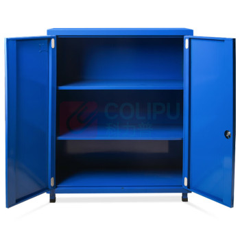 东业家具 车间用多功能带抽移动工具车 五金汽修铁皮储物柜工具箱 对开门工具柜 高1000宽800深400mm ±5mm