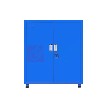 东业家具 车间用多功能带抽移动工具车 五金汽修铁皮储物柜工具箱 对开门工具柜 高1000宽800深400mm ±5mm