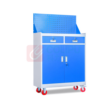 上柯 车间工具车多功能五金工具柜 WY359 2抽工具柜带轮