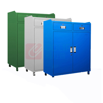 上柯 加厚铁皮工具柜 WY369 二斗双门工具柜  偏远运费另议