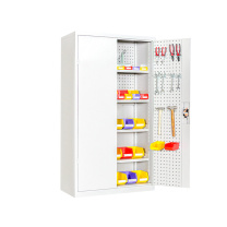上柯 加厚铁皮工具柜 WY375 带网灰白通门(内4板)工具柜  偏远运费另议