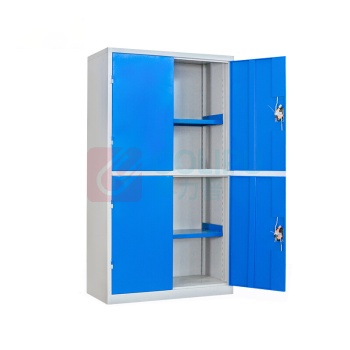 上柯 加厚铁皮工具柜 WY377 灰蓝四门工具柜  偏远运费另议