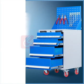 上柯 加厚铁皮工具柜 WY377 灰蓝四门工具柜  偏远运费另议