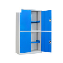 上柯 加厚铁皮工具柜 WY377 灰蓝四门工具柜  偏远运费另议