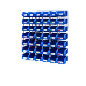 力王 塑料零件盒螺丝零件收纳盒组合式物料盒斜口储物盒货架工具盒 长240mm*宽150mm*高124mm 组立式