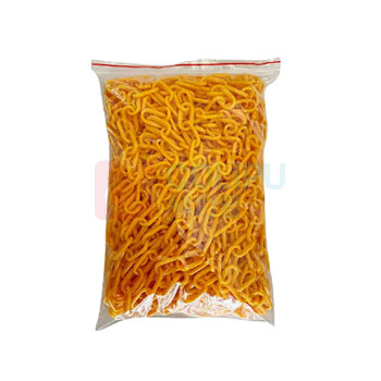 罗德力 塑料警示防护链条 6MM粗 25米/包 (黄色)