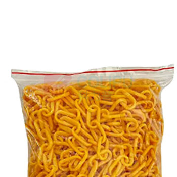 罗德力 塑料警示防护链条 6MM粗 25米/包 (黄色)