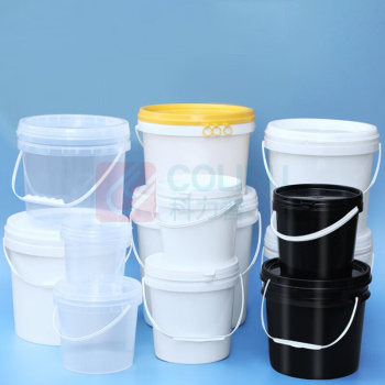 OIMG 实验室用塑料桶 20L 加厚款带盖 (白色) 空胶桶密封油漆桶水桶