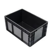 宝得利 周转箱 WST001 600*400*280mm (黑) 稳斯坦防静电周转箱塑料收纳箱ESD电子元件盒物料箱框全新加厚
