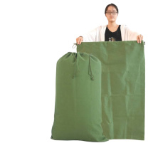 奕澜 园艺农用打包 粮食绿植包装 军绿帆布袋搬家快递物流编织袋子 420g