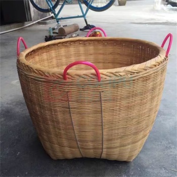 企采严选 竹编大号箩筐竹编制品竹箩 直径47高35