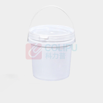 OIMG 实验室用塑料桶 1L 加厚带盖 (白色) 空胶桶密封油漆桶水桶
