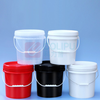 OIMG 实验室用塑料桶 1L 加厚带盖 (白色) 空胶桶密封油漆桶水桶