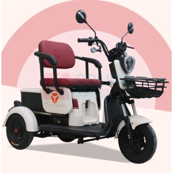 雅迪 新国标电动三轮车 K2C 48V20A铅酸电池 (智利红) 老人代步接送孩子载人拉货推拉座强动力续航