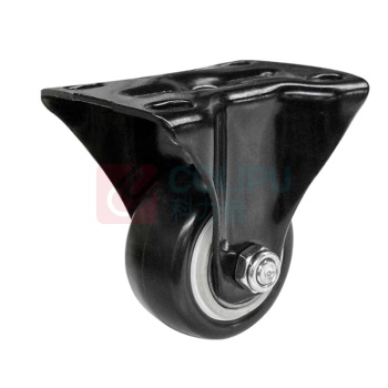 安赛瑞 PVC脚轮 2H00101 材质:PVC,颜色:黑色,高约62mm,规格:2.5寸定向(1个) (黑色) 1个