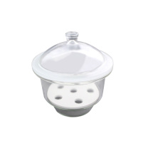 湘玻 玻璃干燥器 40cm 含多孔隔板*10 (透明)